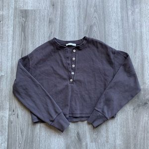 Aritzia Mavis Wilfred henley long sleeve Shirt